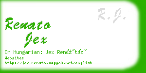 renato jex business card